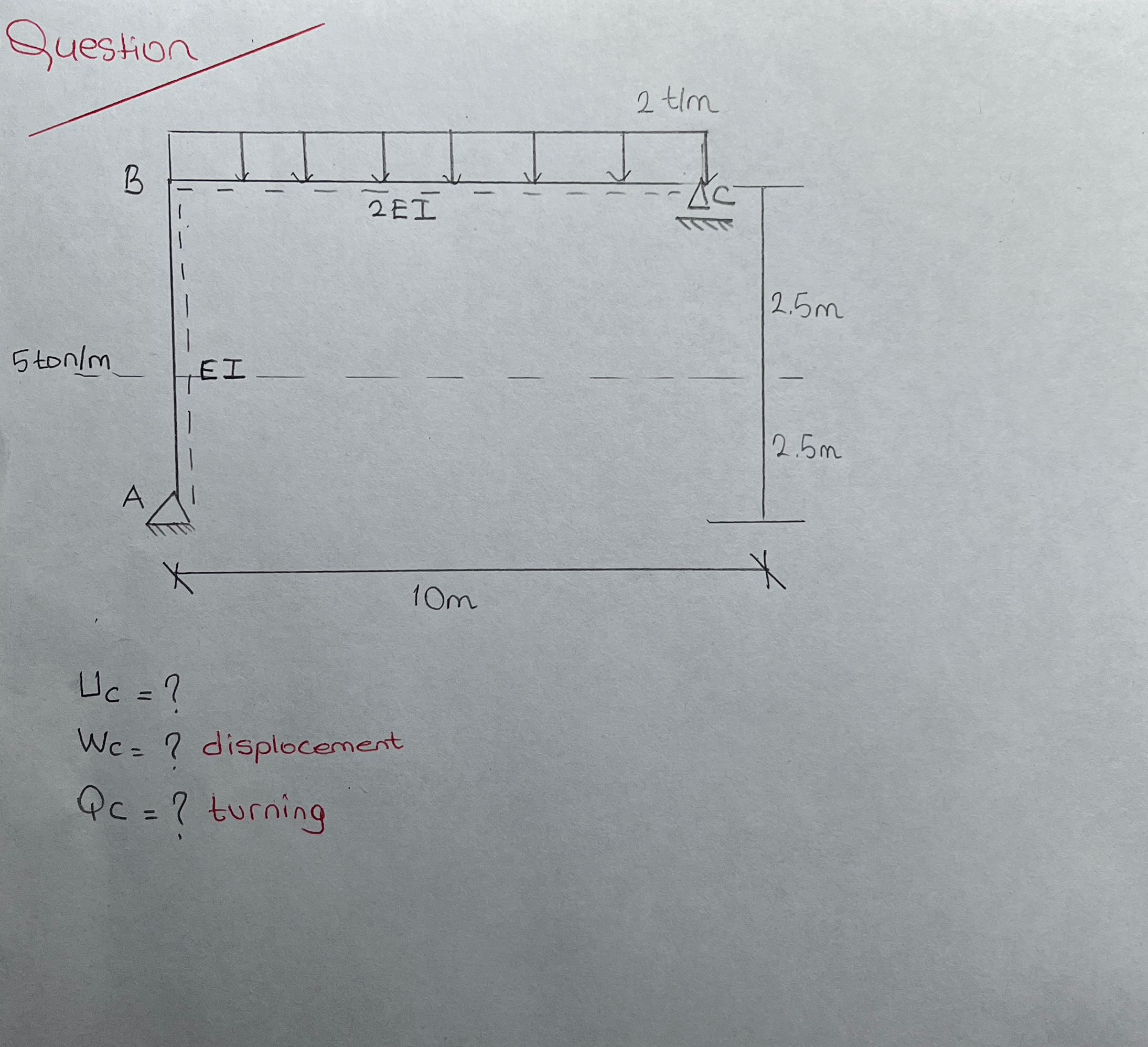 Question U c = ? W c = ? Q C = ?