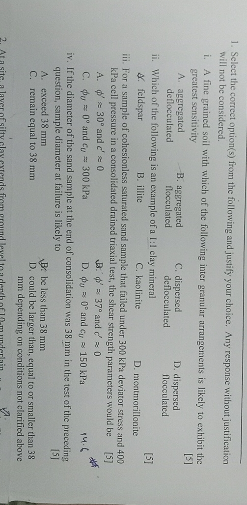 Select the correct option ( s ) from the