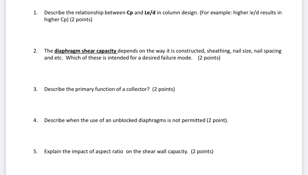 Describe the relationship between C p and L e d