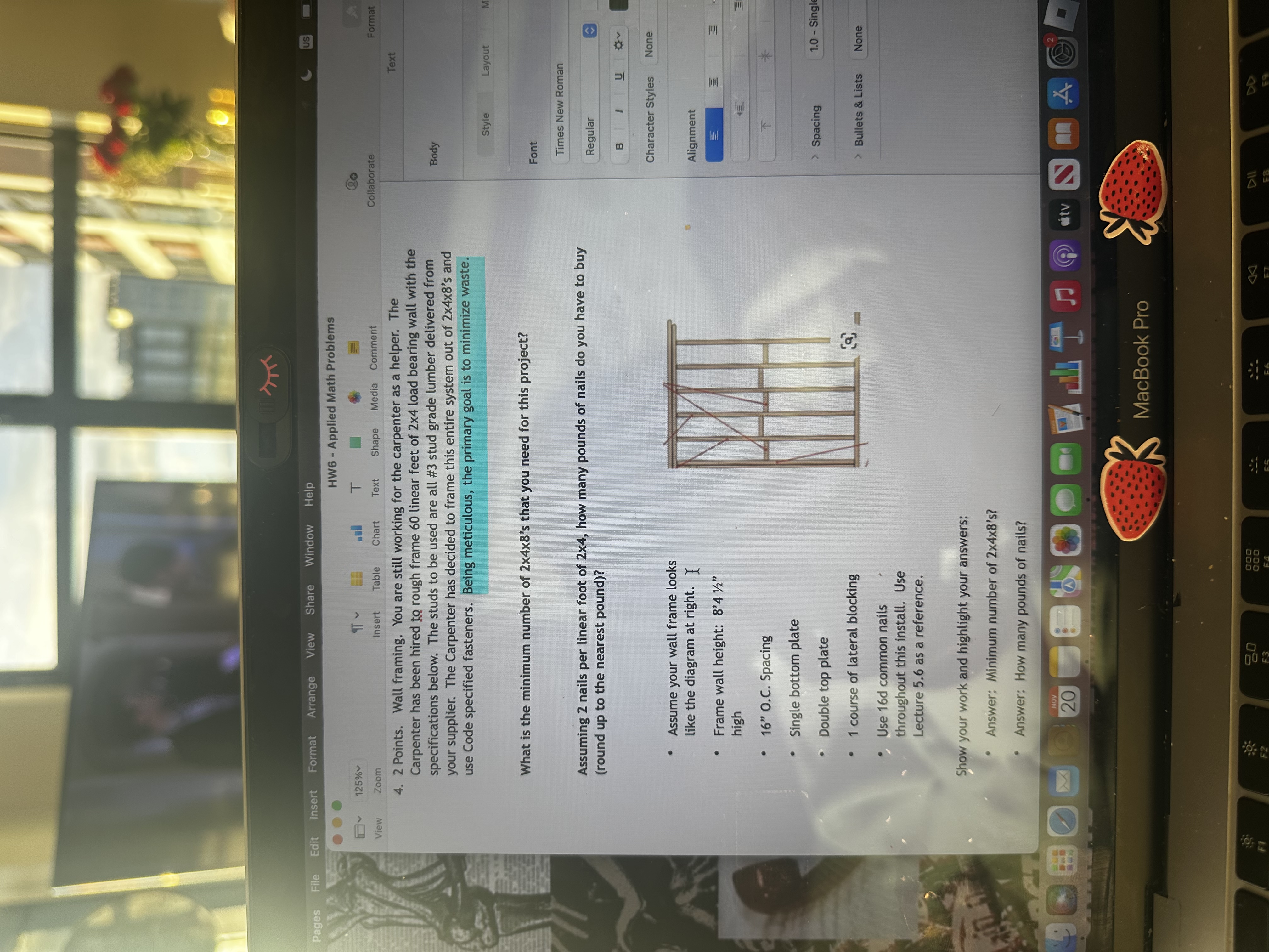 Pages File Edit Insert Format Arrange View Share