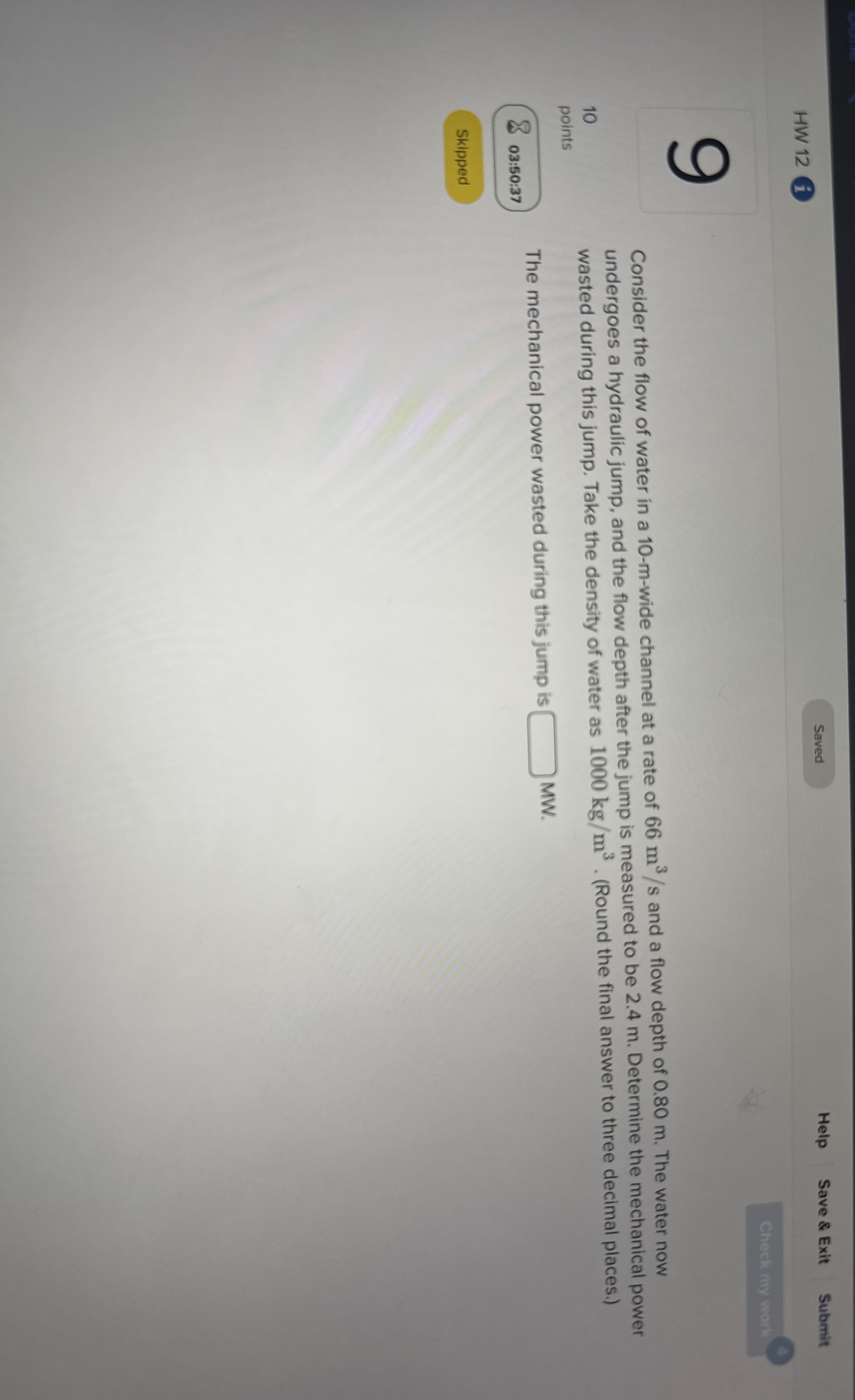 HW 1 2 i . Help Save & Exit Submit Consider the