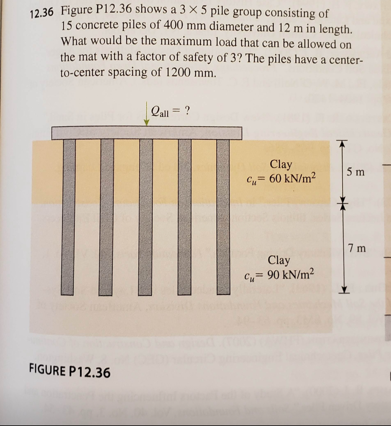 1 2 . 3 6 Figure P 1 2 . 3 6 shows a 3 5 pile