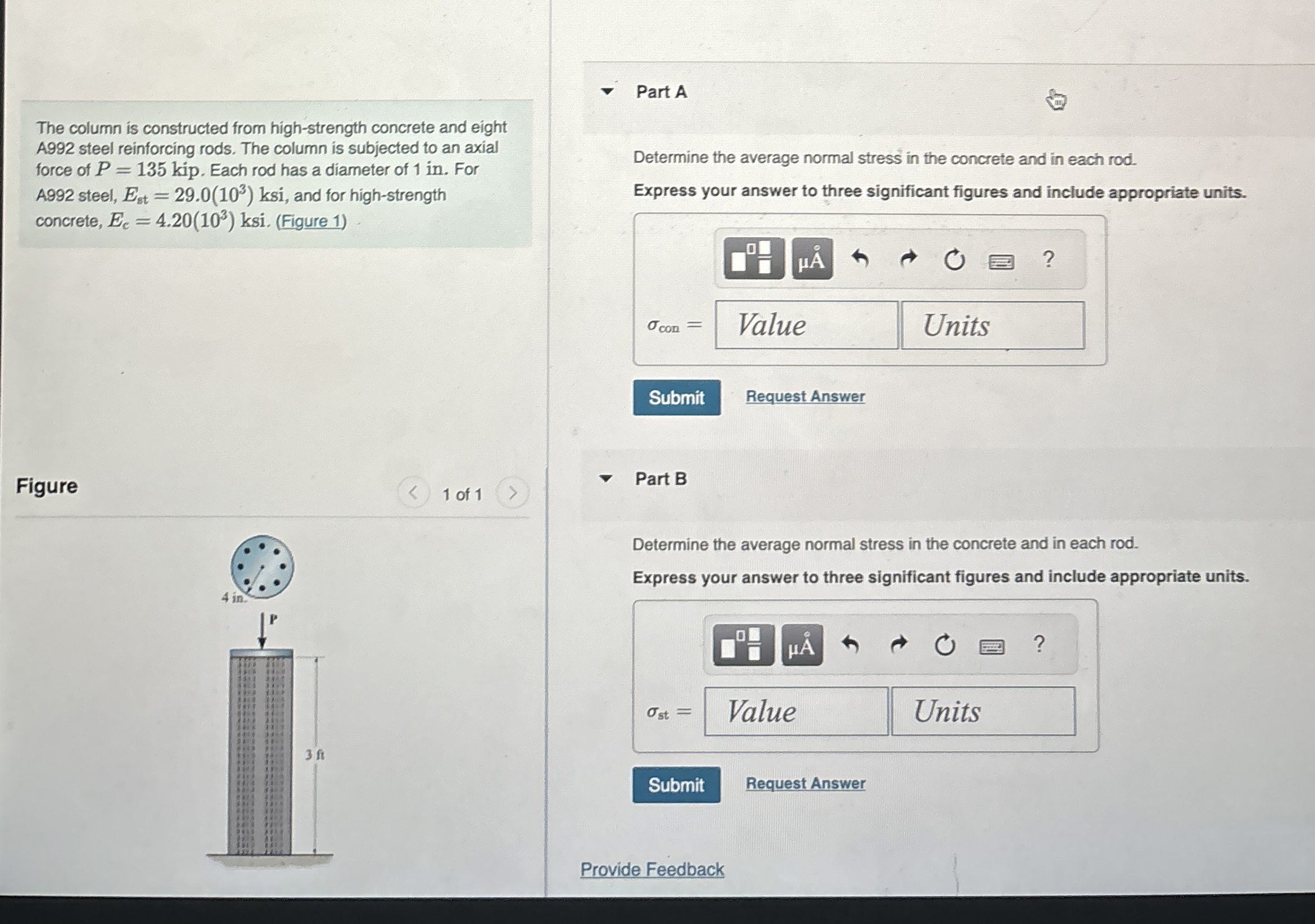 The column is constructed from high - strength