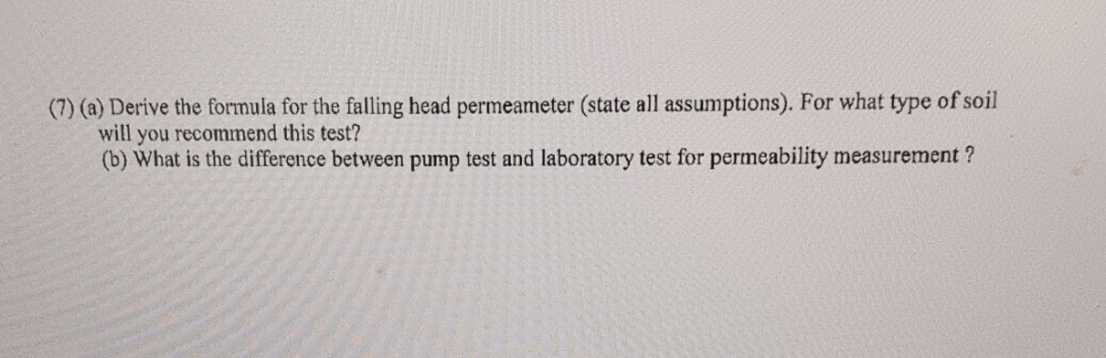 ( 7 ) ( a ) Derive the formula for the falling