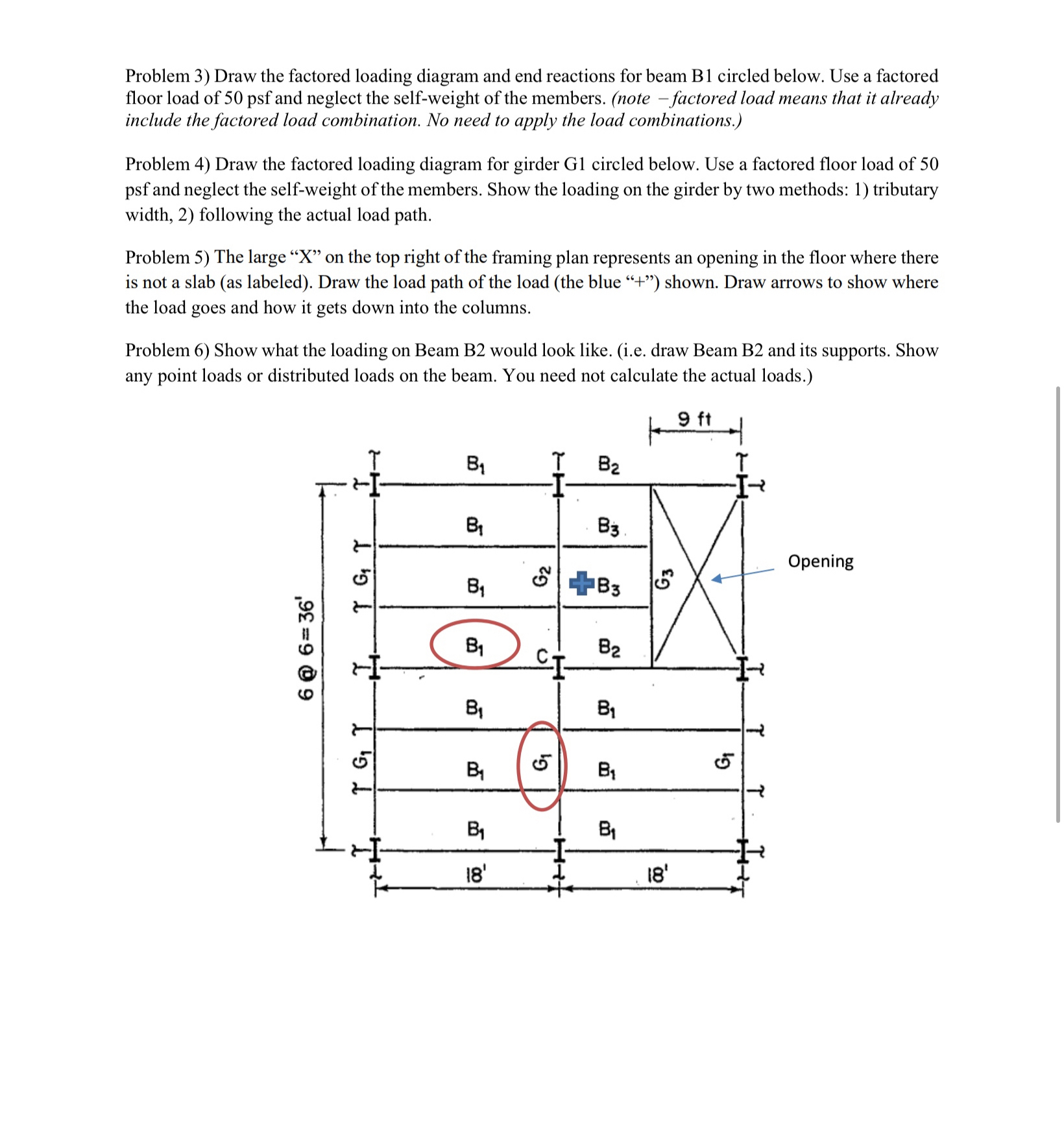 Problem 3 ) Draw the factored loading diagram and