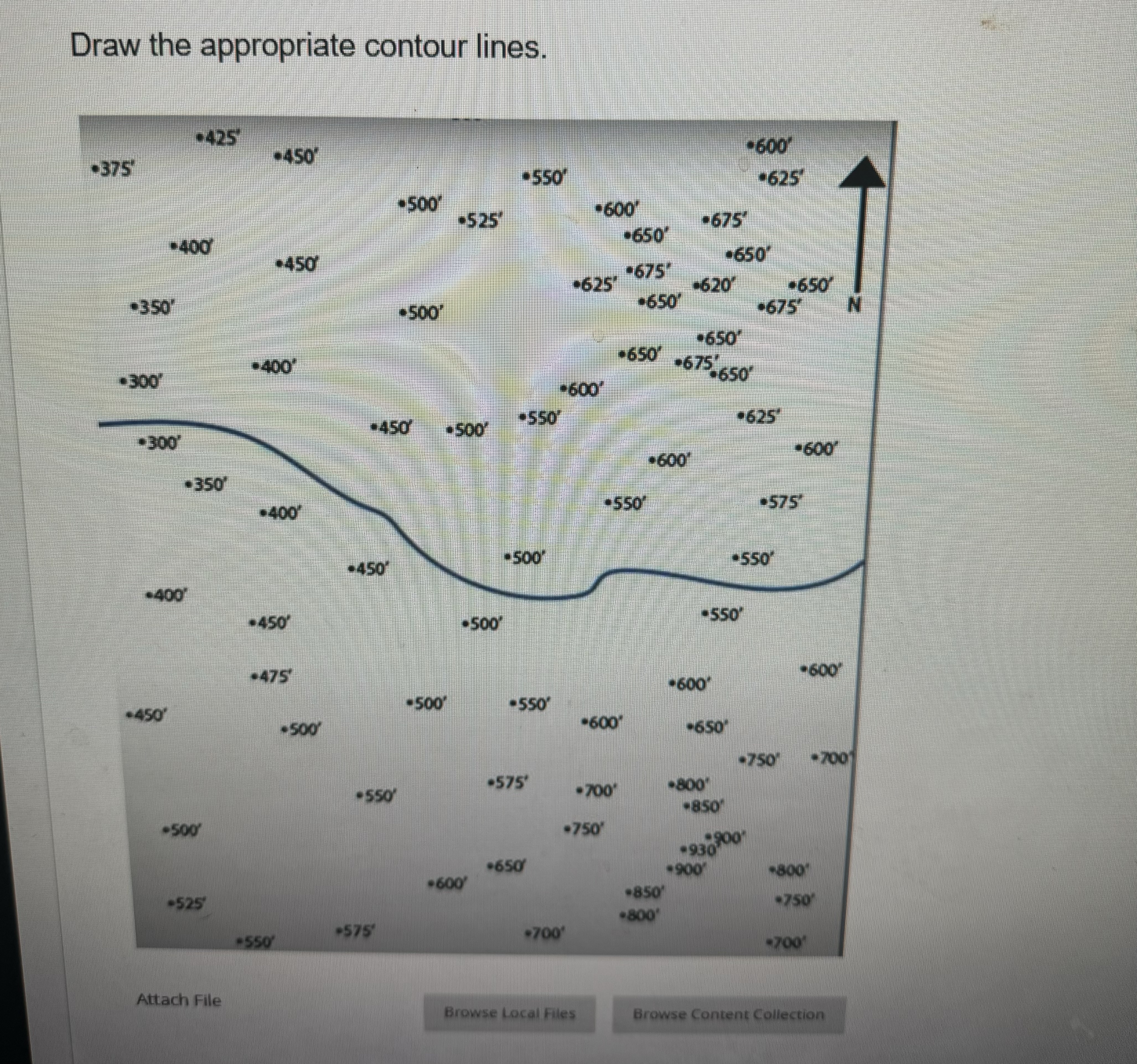 Please draw the appropriate contour lines.