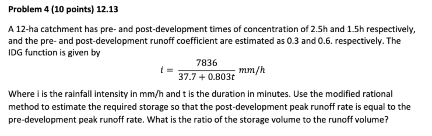 Problem 4 ( 1 0 points ) 1 2 . 1 3 A 1 2 - ha