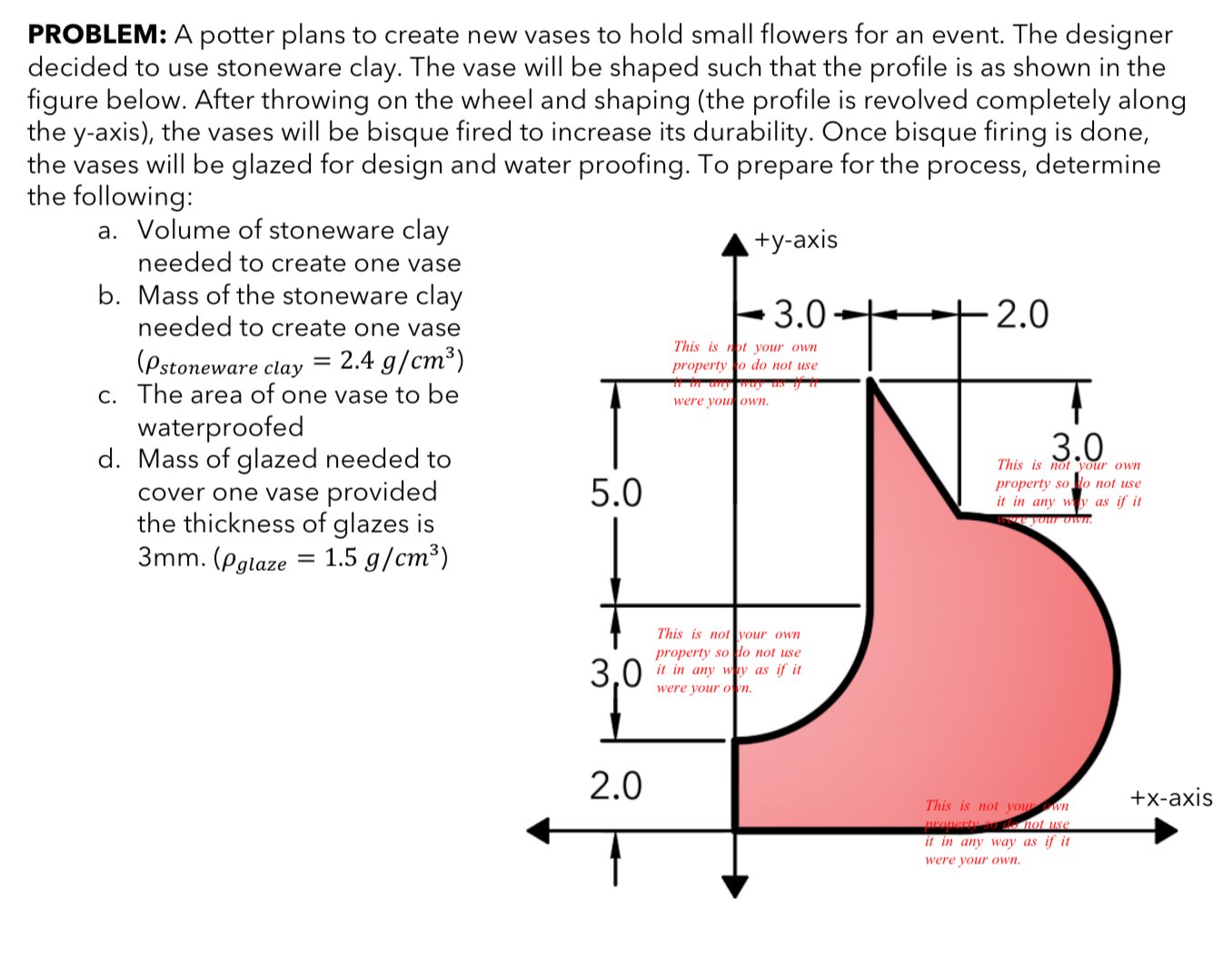 PROBLEM: A potter plans to create new vases to