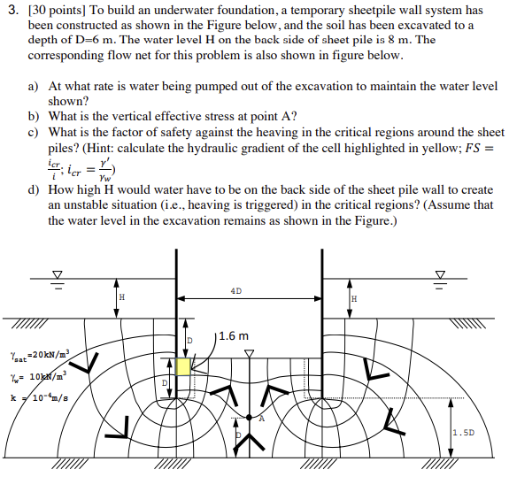 3 . [ 3 0 points ] To build an underwater