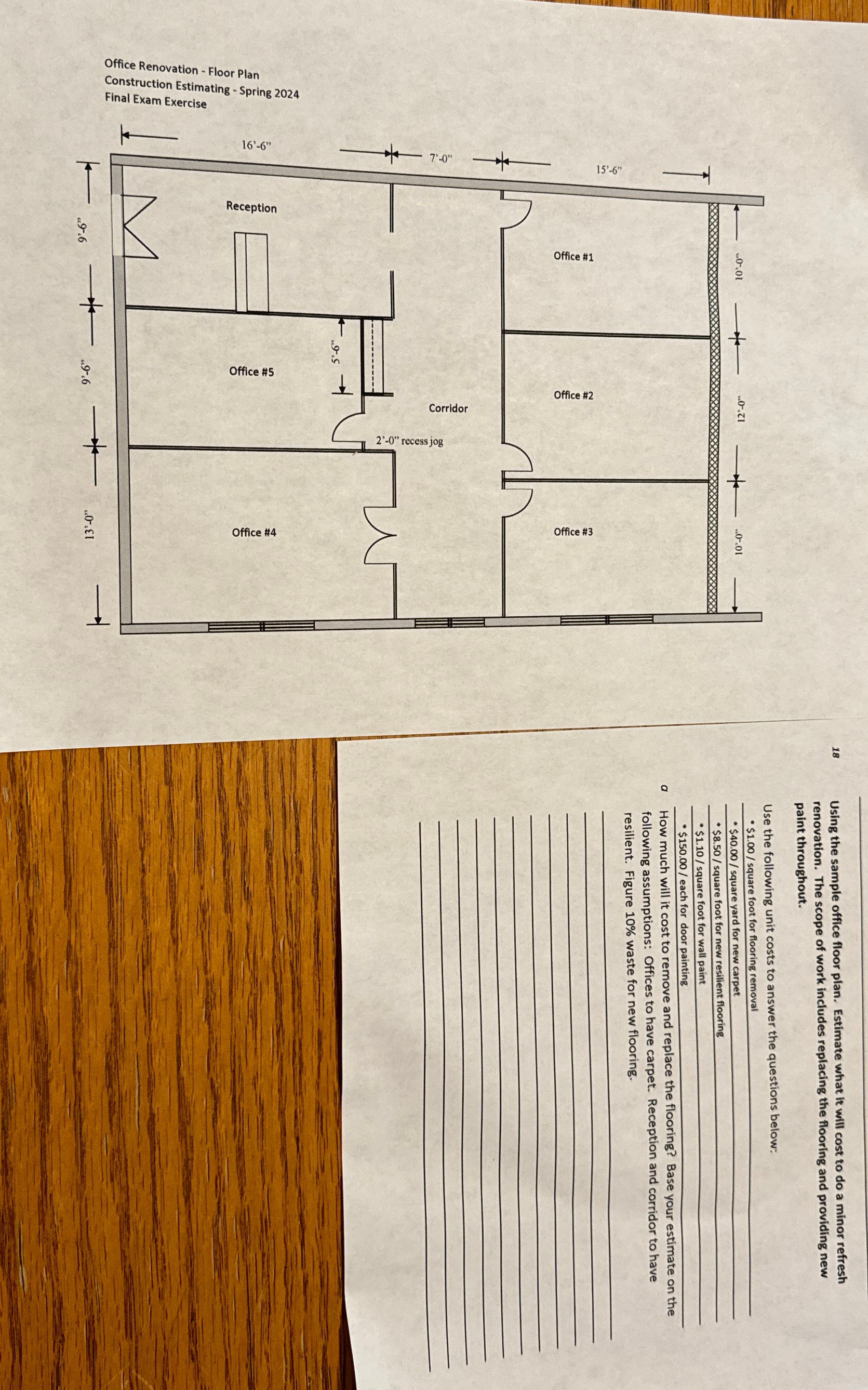 Office Renovation - Floor Plan Construction