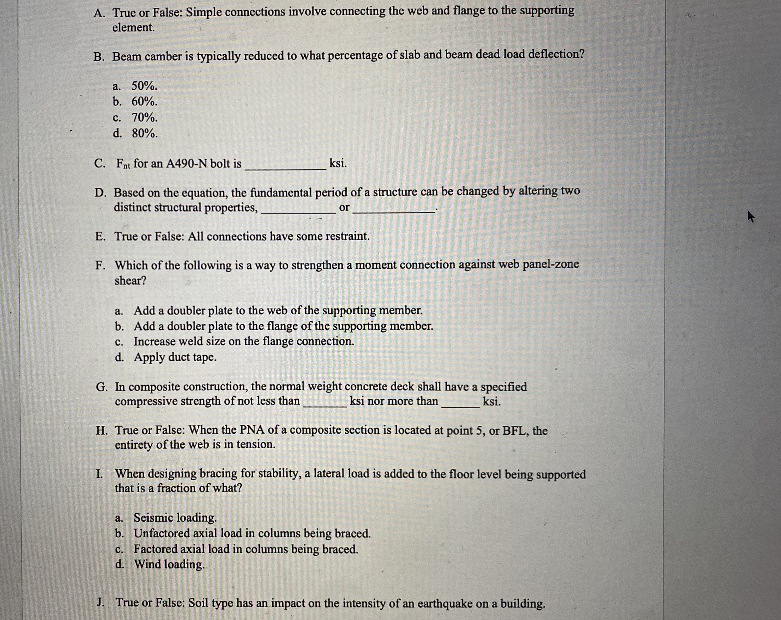A . True or False: Simple connections involve
