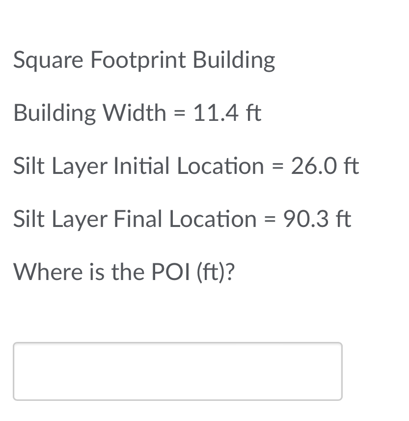 Square Footprint Building Building Width = 1 1 .