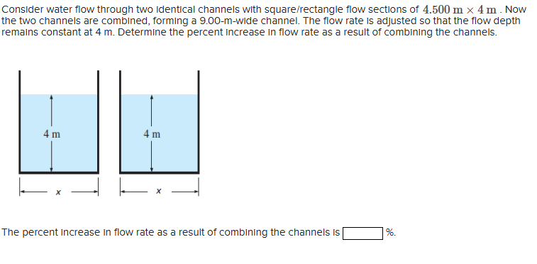 Consider water flow through two identical