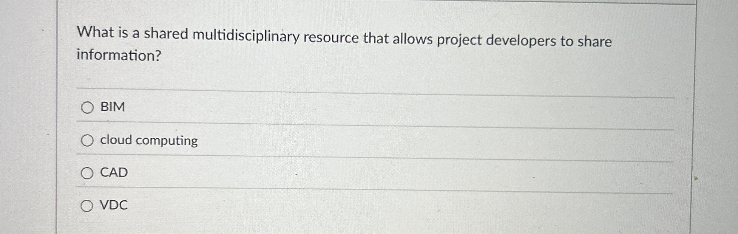 What is a shared multidisciplinary resource that