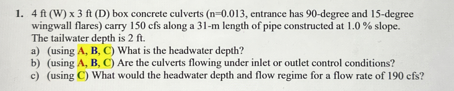 4 f t ( W ) 3 f t ( D ) box concrete culverts ,