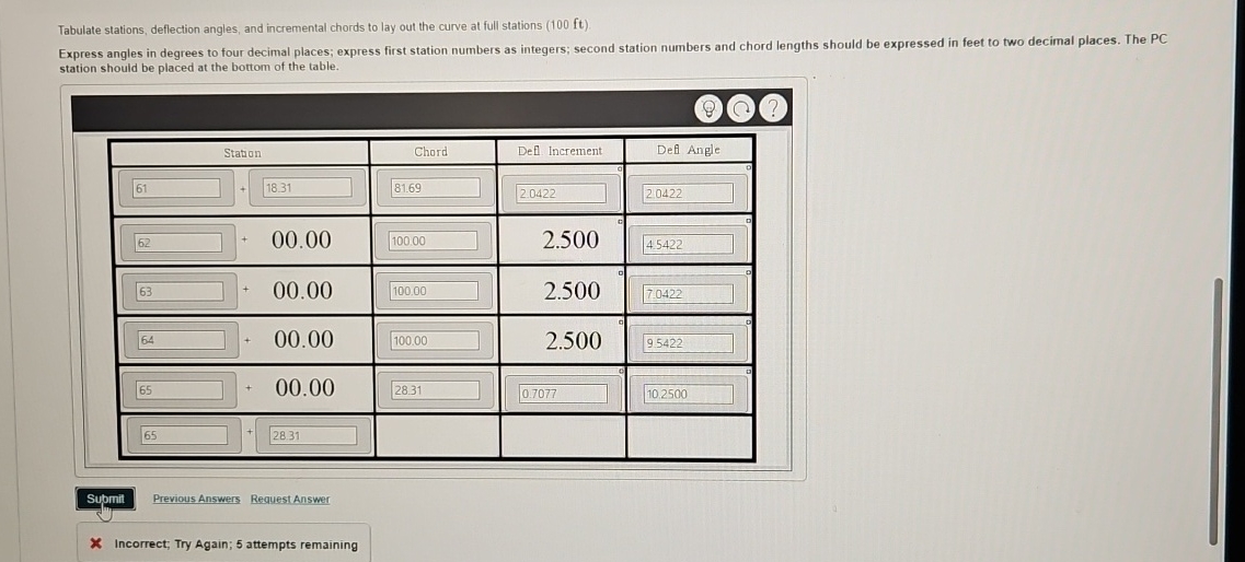 For a highway curve with D a = 5 0 0 ' , I = 2 0