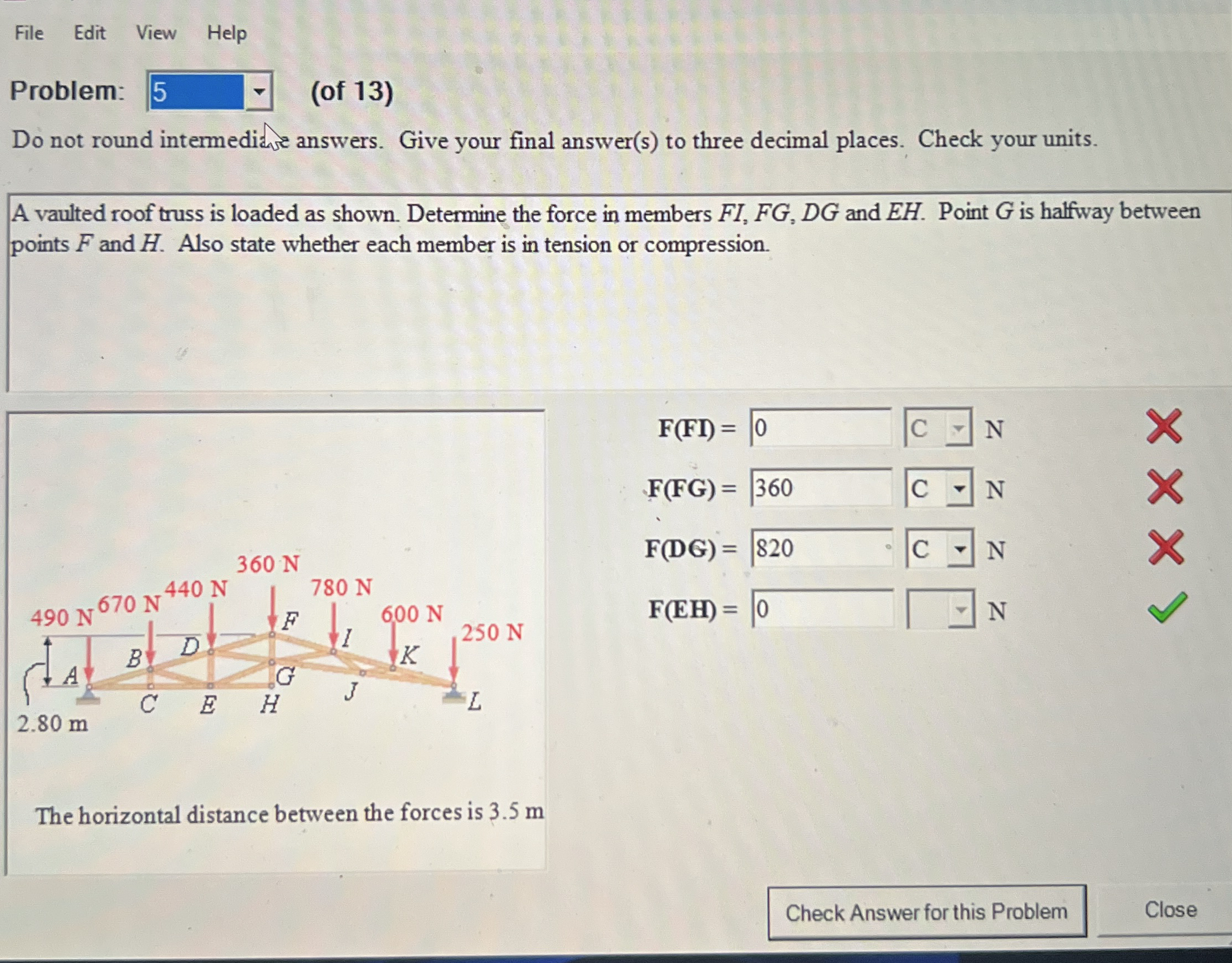 File Edit View Help Problem: ( of 1 3 ) Do not