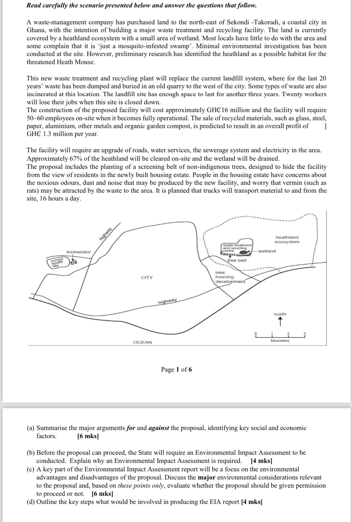 Read carefully the scenario presented below and