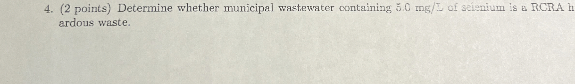 ( 2 points ) Determine whether municipal