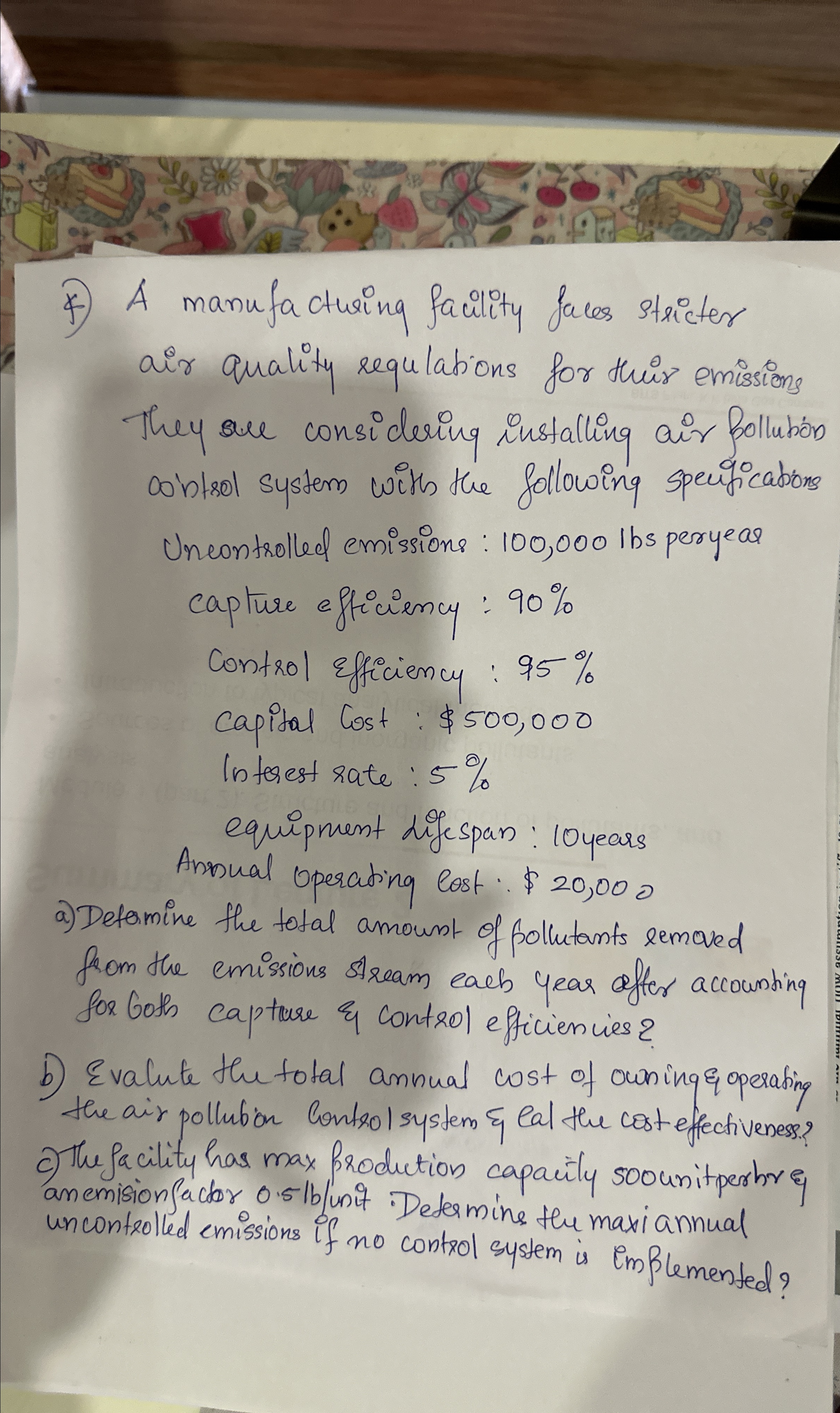 A manufacturing facility faces stricter air