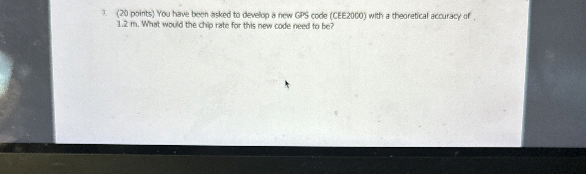 ( 2 0 points ) You have been asked to develop a