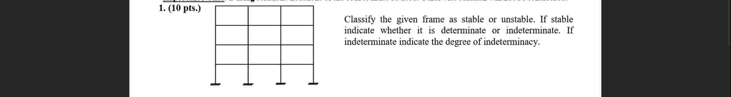 Classify the given frame as stable or unstable.