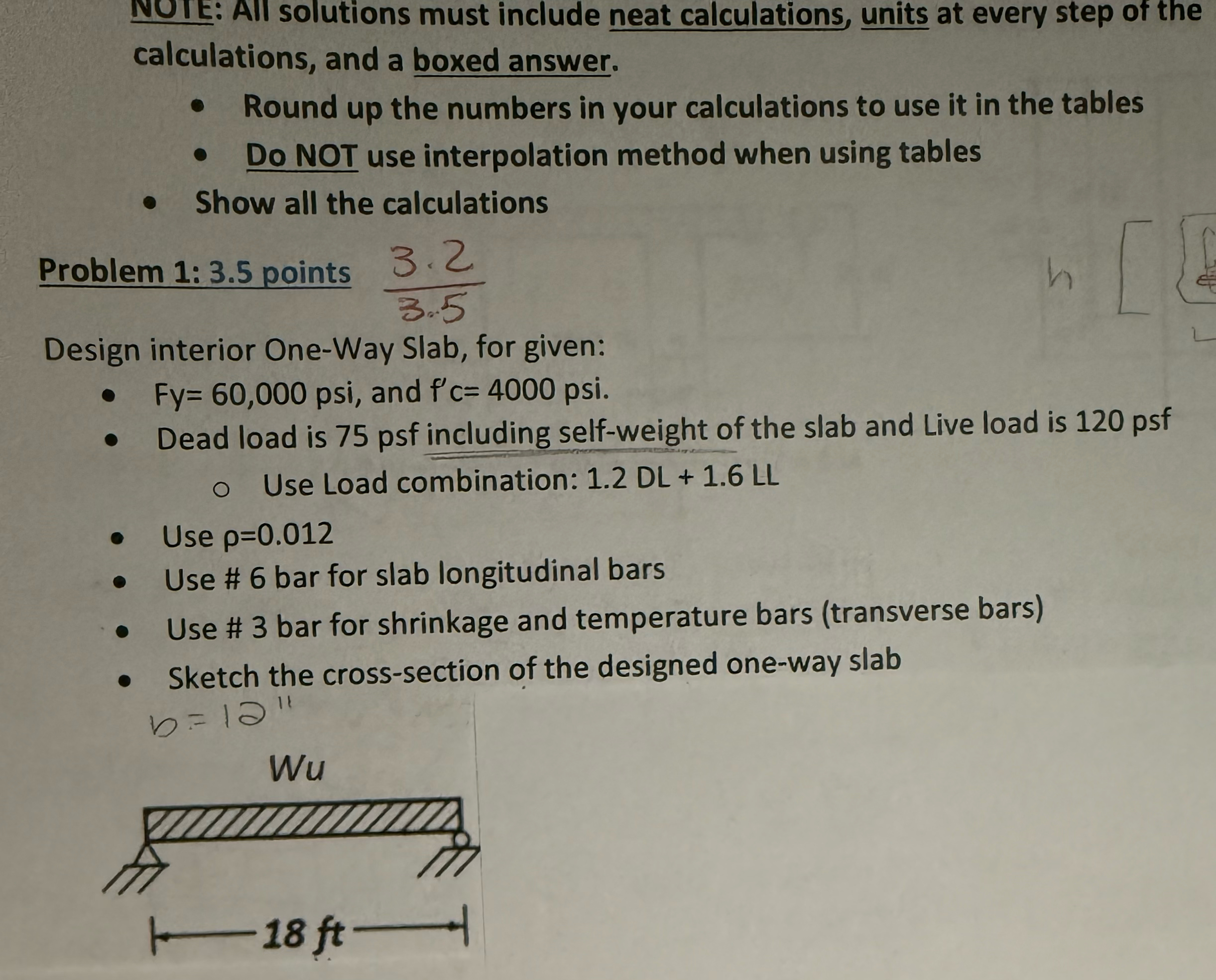 NOIE: All solutions must include neat