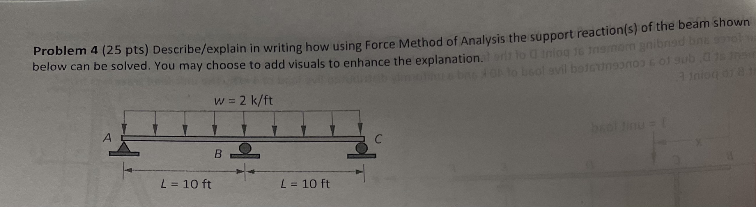Problem 4 ( 2 5 pts ) Describe / explain in
