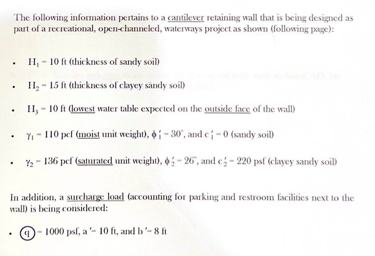 The following information pertains to a