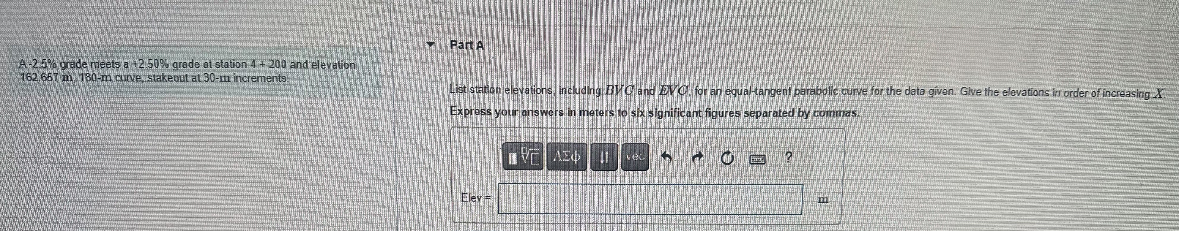 A - 2 . 5 % grade meets a + 2 . 5 0 % grade at