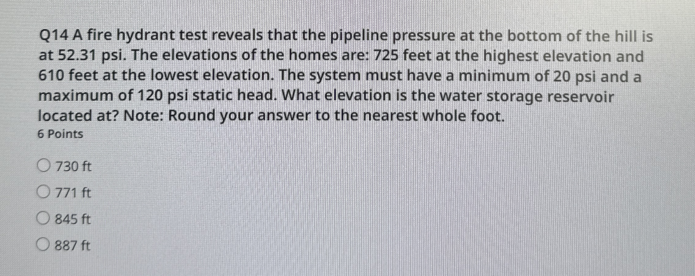 Q 1 4 : This problem is for Fluid Mechanics. A