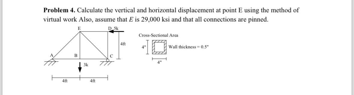 Problem 4 . Calculate the vertical and horizontal