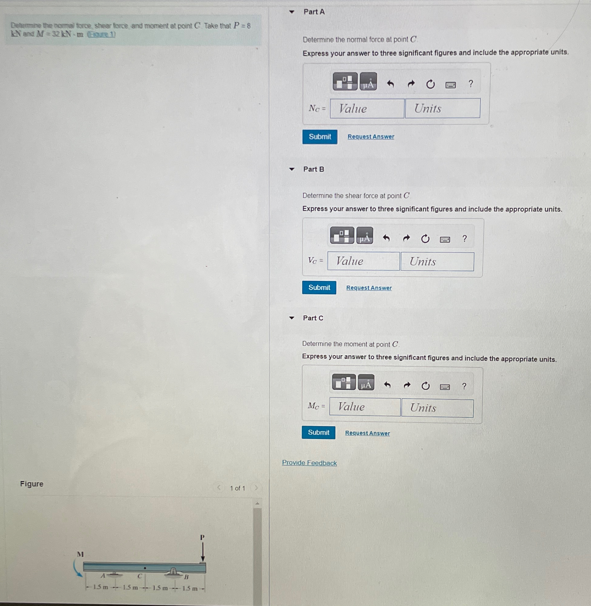 Item 3 Detiemmine the hormal fiorce sheer force