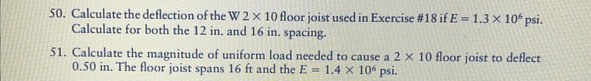 Calculate the magnitude of uniform load needed to
