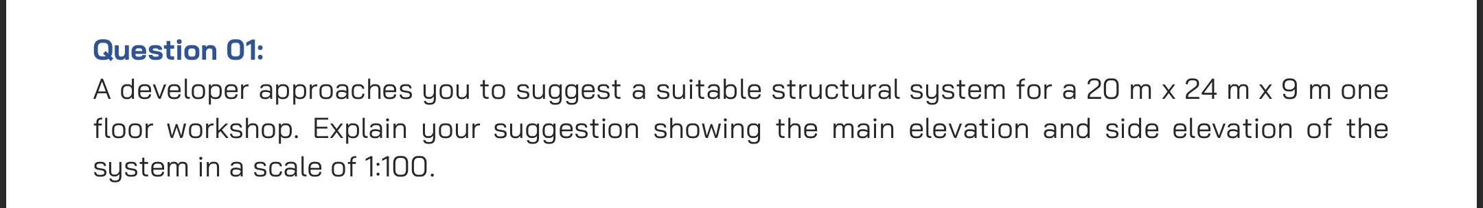 Question 0 1 : A developer approaches you to