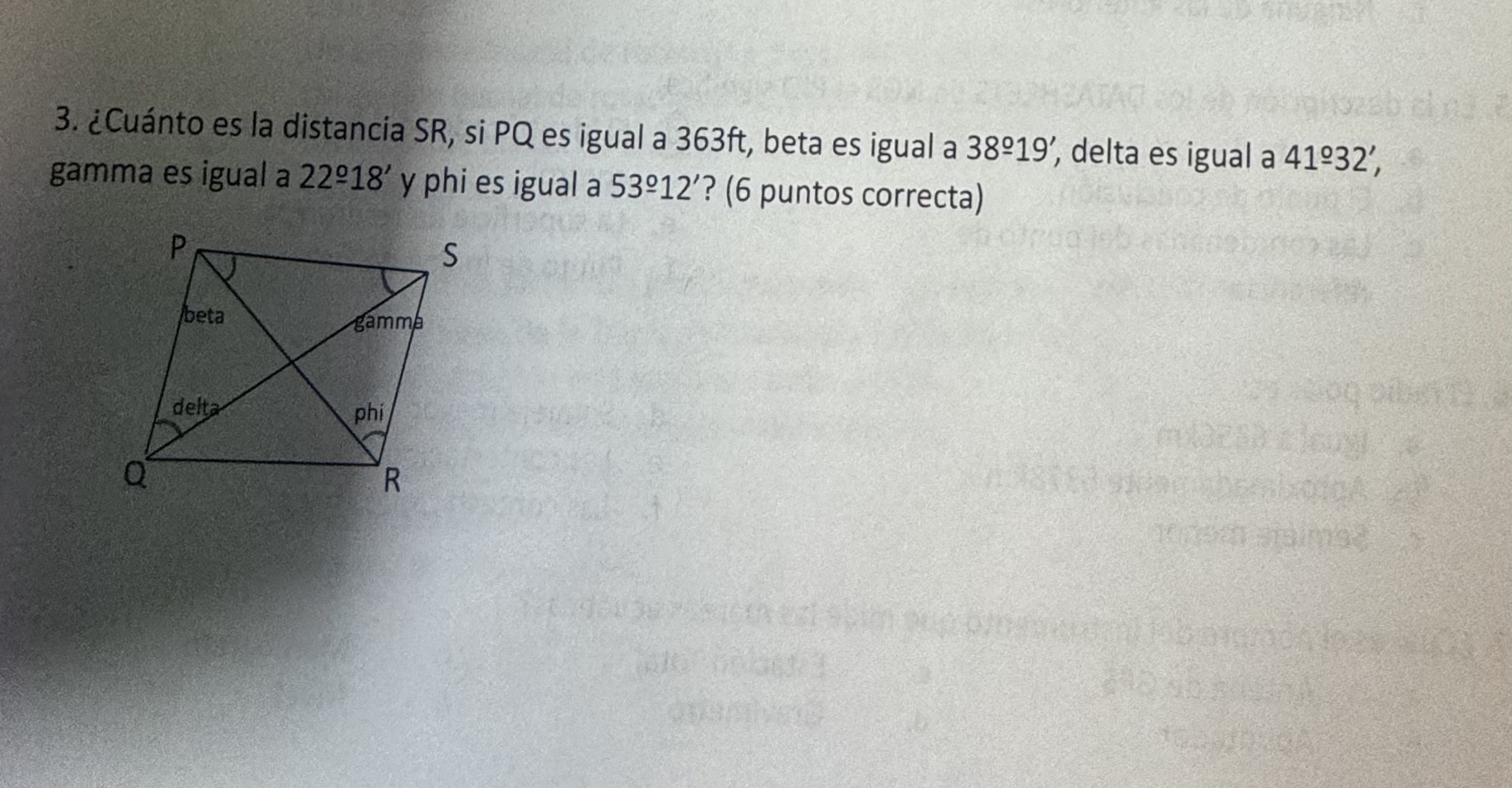 What is the distance SR if PQ is equal to 3 6 3