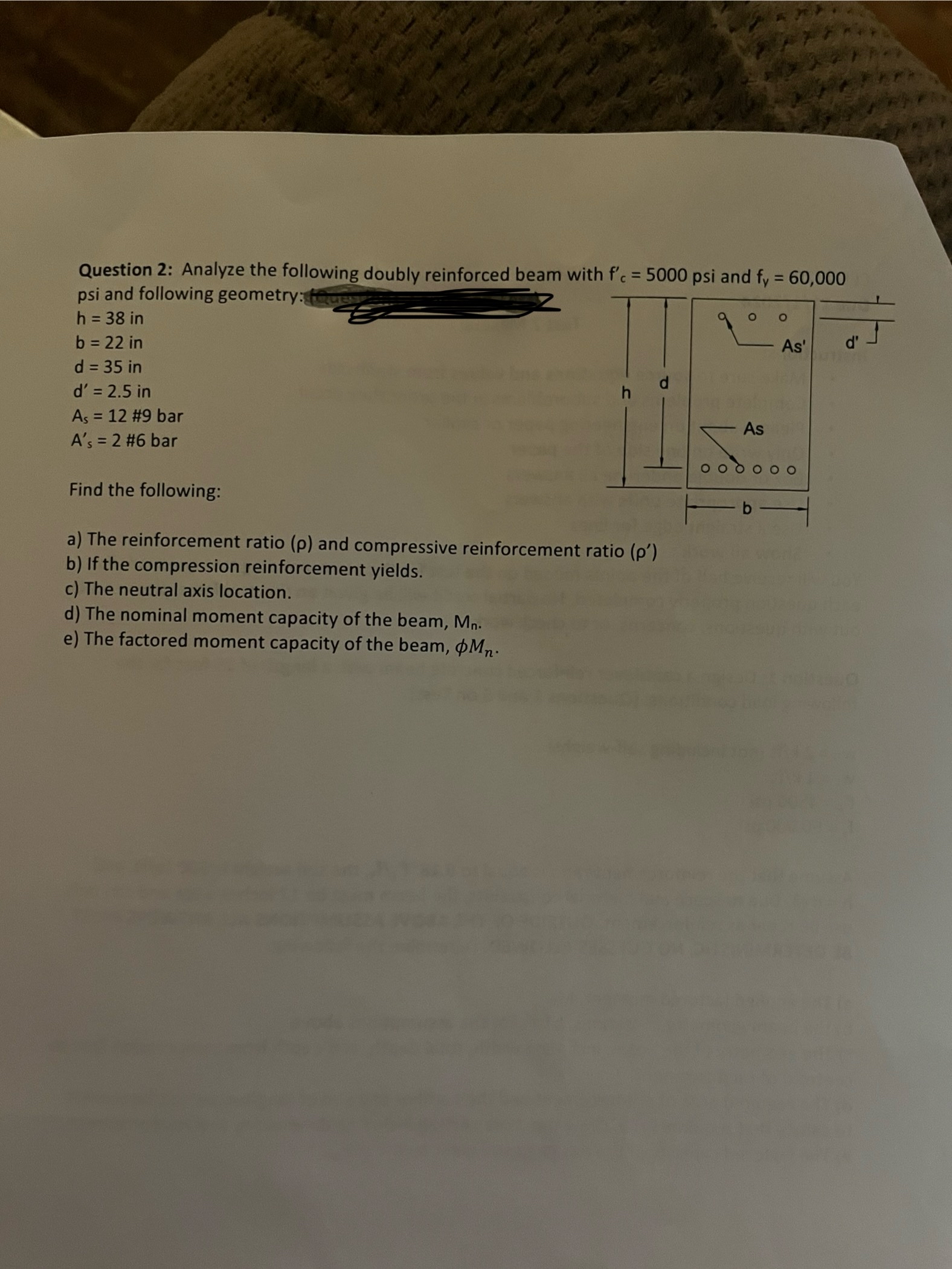 Question 2 : Analyze the following doubly