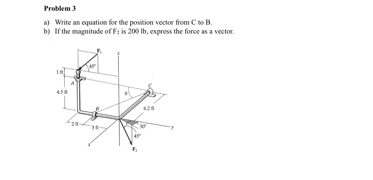 Problem 3 a ) Write an equation for the position