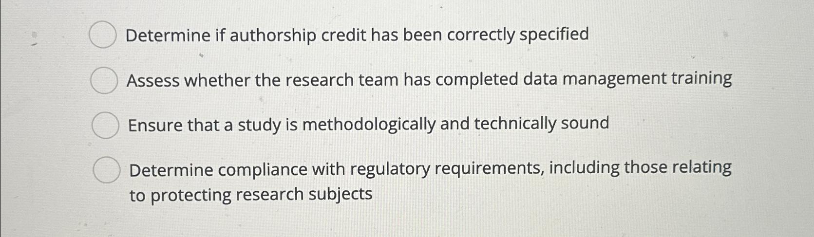 Determine if authorship credit has been correctly