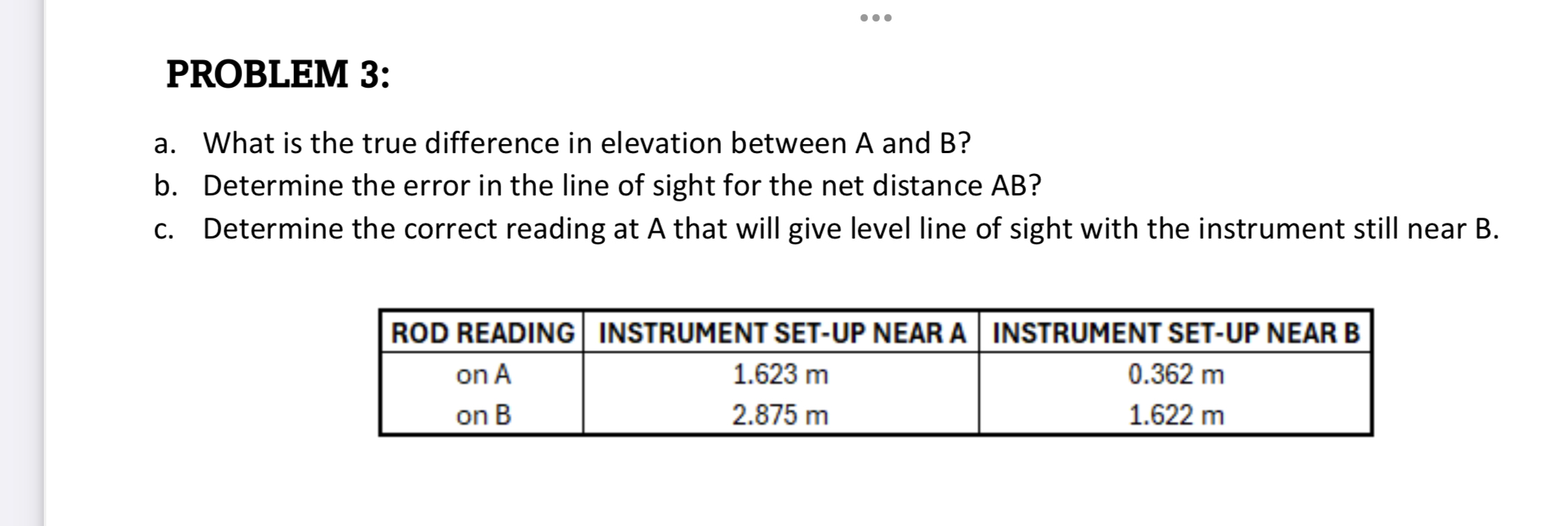 PROBLEM 3 : a . What is the true difference in