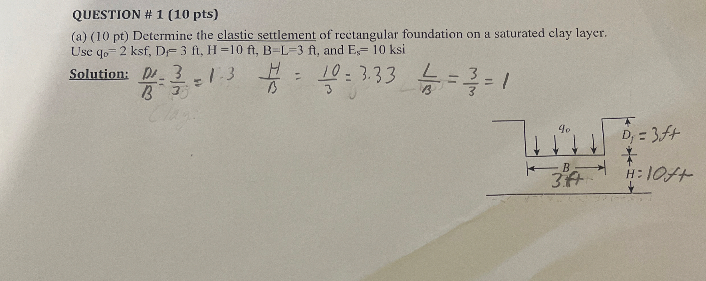 QUESTION # 1 ( 1 0 pts ) ( a ) ( 1 0 pt )