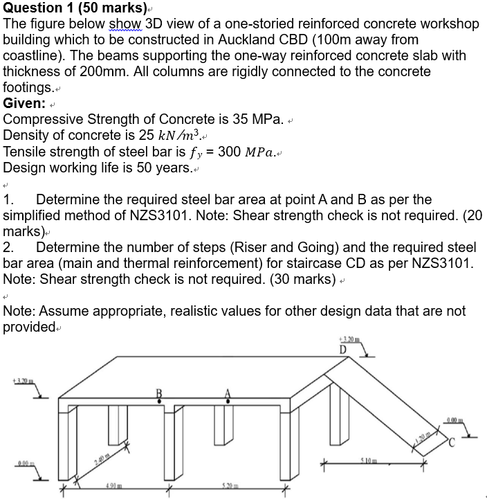 Question 1 ( 5 0 marks ) The figure below show 3