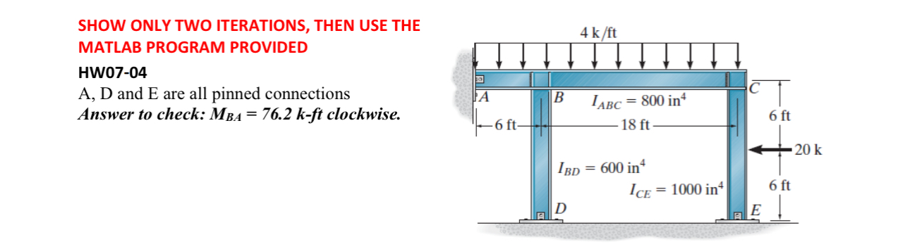 SHOW ONLY TWO ITERATIONS, THEN USE THE MATLAB
