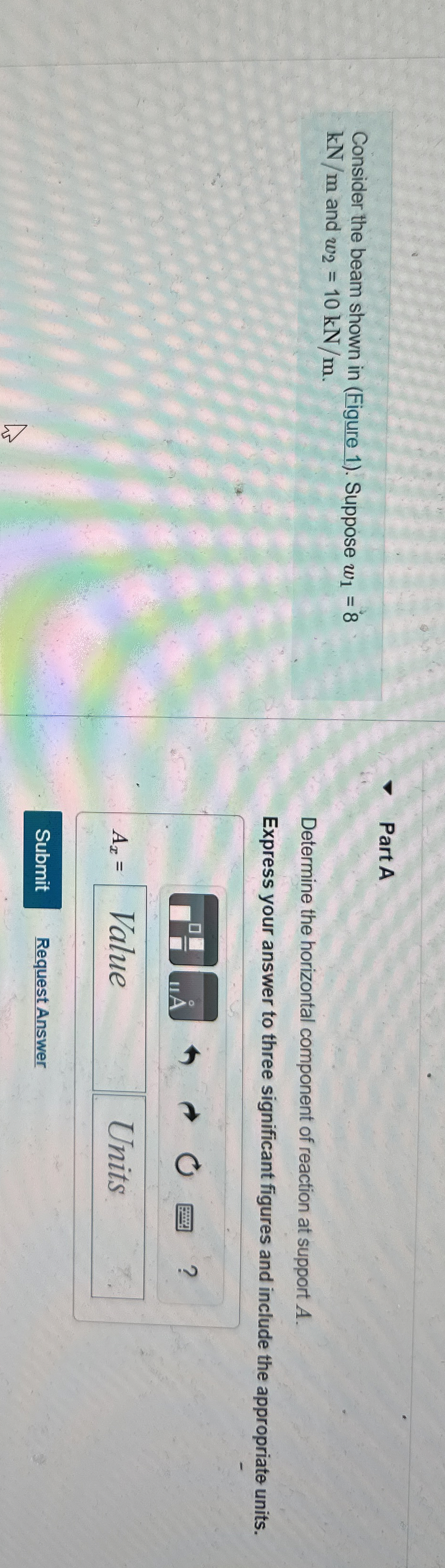 Consider the beam shown in ( Figure 1 ) . Suppose