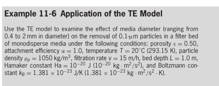 Solve Example 1 1 . 6 using Rajagopalan and Tien