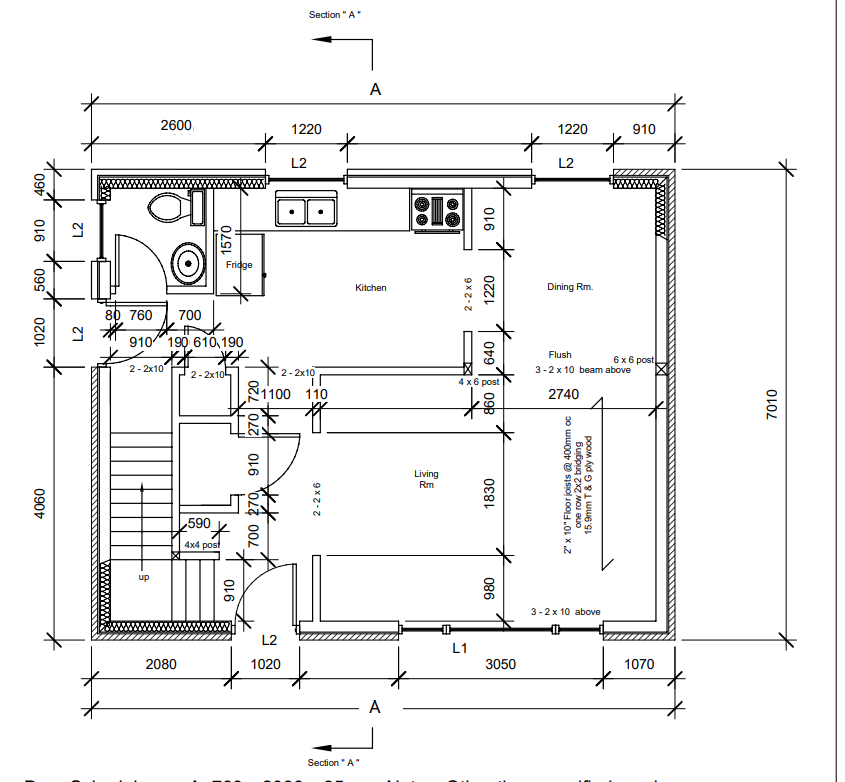 Allow 1 5 0 mm for the bearing of steel lintels