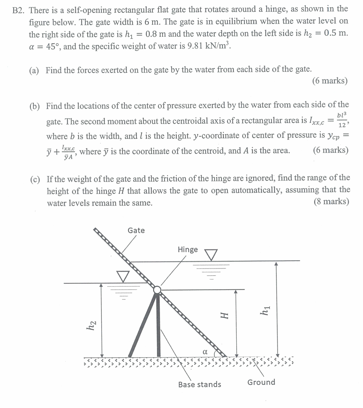 B 2 . There is a self - opening rectangular flat