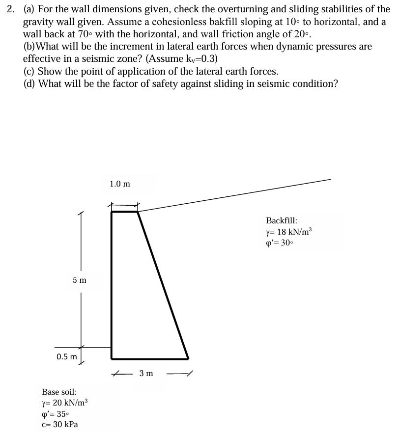 ( a ) For the wall dimensions given, check the