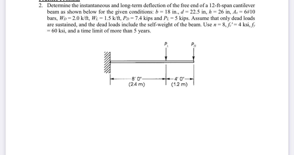Determine the instantaneous and long - term