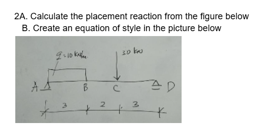 2 A . Calculate the placement reaction from the